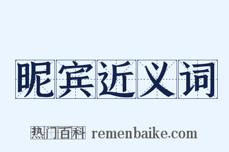 昵宾近义词是什么意思的图片